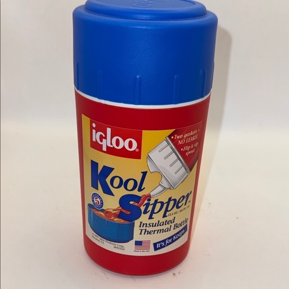 Igloo Kool Sipper Insulated Thermal Bottle - Red and Blue